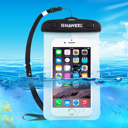 HAWEEL-Transparent-Universal-Waterproof-Bag-with-Lanyard-for-iPhone,-Galaxy,-Huawei,-Xiaomi,-LG,-HTC-and-Other-Smart-Phones(Transparent)