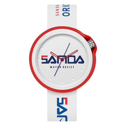 SANDA 3200 Silicone Belt Quartz Sports Watch For Men And Women