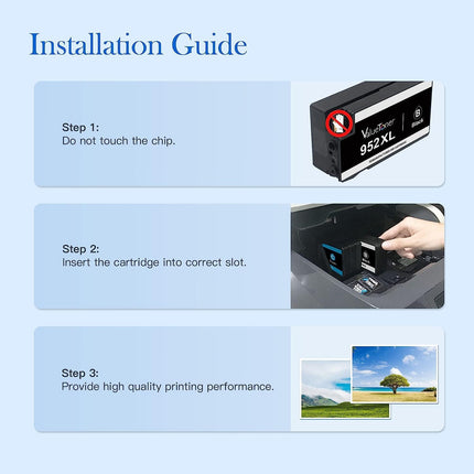 Valuetoner Remanufactured Ink Cartridges for HP 952 XL 952XL Ink Cartridges (Tri Color)