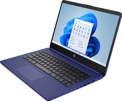 HP - 14" Laptop - Intel Celeron - 4GB Memory - 64GB eMMC - Indigo Blue