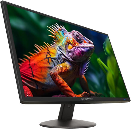 Sceptre 24-inch Professional Thin 1080p LED Monitor 99% sRGB 2x HDMI VGA Build-in Speakers, Machine Black (E248W19203R Series)