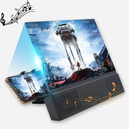 L2 12.0 Inch Universal Foldable Mobile Phone Screen Magnifier with Bluetooth Speaker