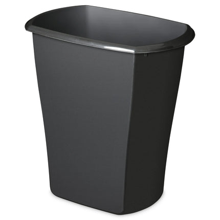 Sterilite 5.5 Gal. Rectangular Wastebasket Plastic, Black