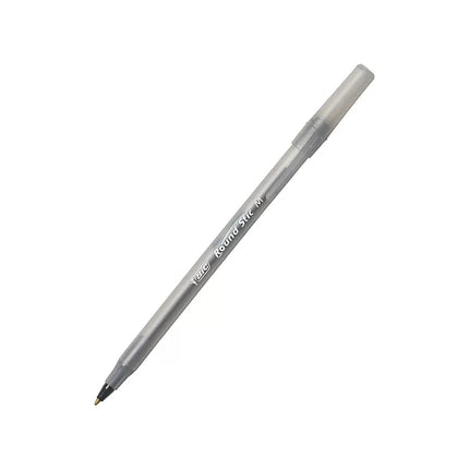 BIC Round Stic Xtra Life, Medium Point, Black