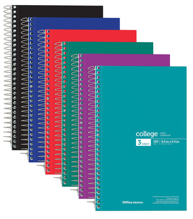 Notebook Colledge in ring, assorted colors