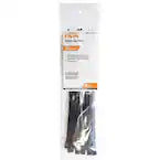 HDX 8 in. UV Resist Zip Ties, Black (20-Pack)