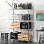 GSC Technologies 11 in. x 13 in. x 13 in. Black Milk Crate