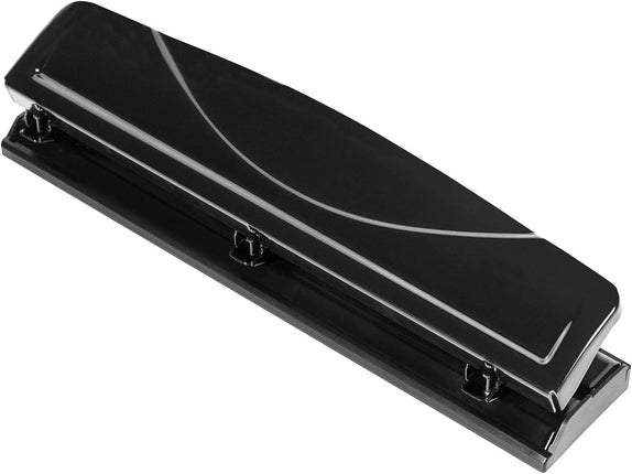 Amazon Basics 3 Hole Punch, 10 Sheet Capacity, Black
