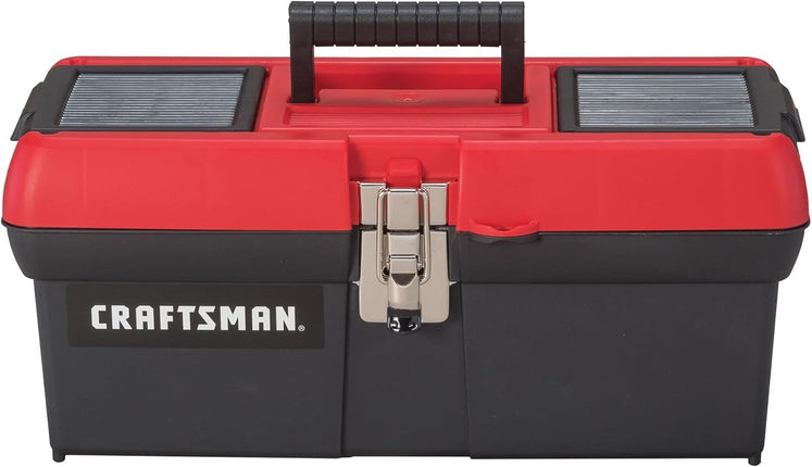 CRAFTSMAN Tool Box, Lockable, 16 in., Red/Black (CMST16901)