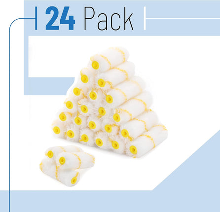 Bates- Paint Roller Covers, 4" Roller Covers, Covers for Paint Rollers, Naps for Paint Roller Brush, Small Roller Nap, House Painting Supplies, Covers for Roller Frame and Paint Roller Kit