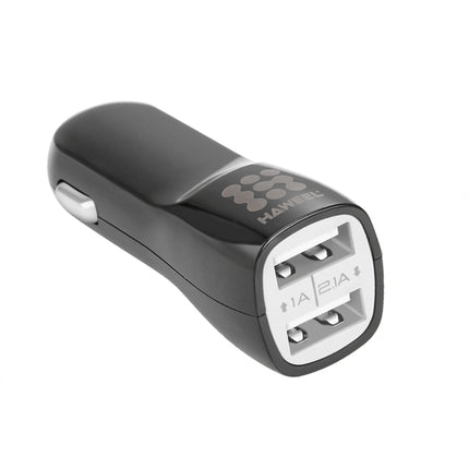 HAWEEL High Quality 2.1A\n+ 1A Dual USB Ports Car Charger(Black)
