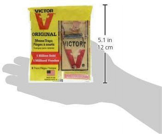 Woodstream Victor Wooden Mouse Pedal Trap Kills Rats House Mice Non Toxic 2 Count