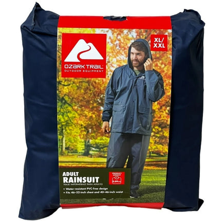 Ozark Trail Adult Eva Rainwear Suit, Men's, XL/XXL, Fits 46-52-inch Chest and 40-46-inch Waist