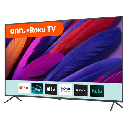 onn. 65� Class 4K UHD (2160P) LED Roku Smart Television HDR (100012587)