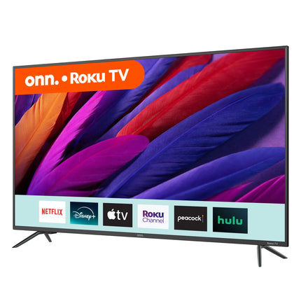 onn. 50� Class 4K UHD (2160P) LED Roku Smart Television HDR (100012585)