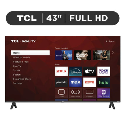 TCL 43" Class S Class 1080p FHD LED Smart TV with Roku TV - 43S310R (New)