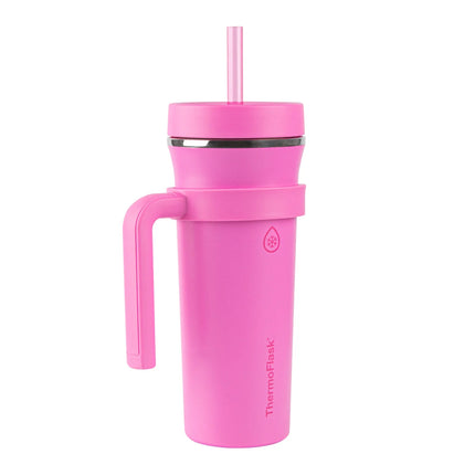 ThermoFlask 32oz Insulated Standard Straw Tumbler with Handles