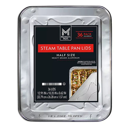 Member's Mark Aluminum Steam Table Lids, Half Size