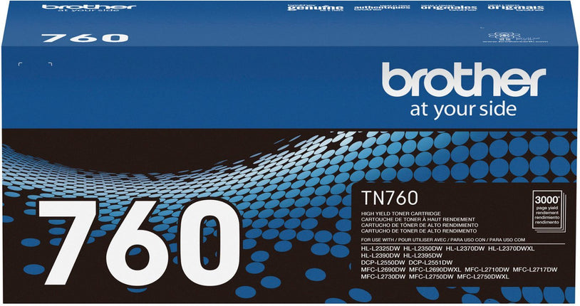 Brother - TN760 High-Yield Toner Cartridge - Black.