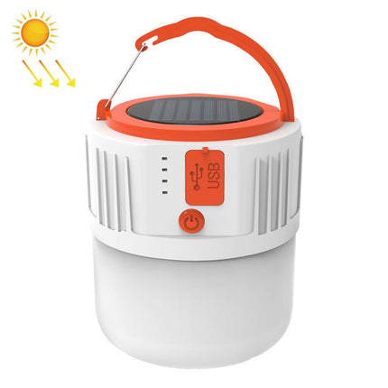 Solar LED Bulb Light Household Emergency Light Mobile Night Market Lamp, Style: V65 8W 24 LED 2 Battery