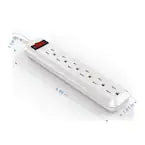 4 ft. 6-Outlet Power Strip with 45° Angle Plug