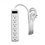 6-Outlet Power Strip with 4 ft. Cord Right Angle Plug (2-Pack)