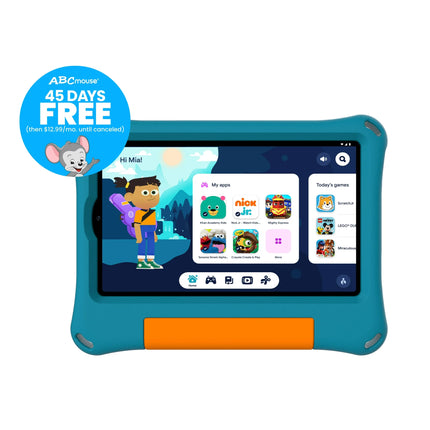 onn. 8" Kids Tablet, 32GB, (2024 Model) - Aqua