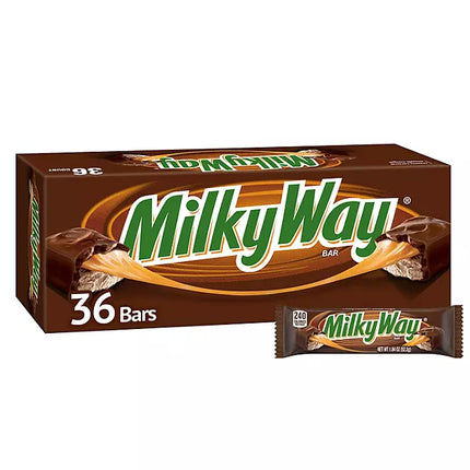 Milky Way Chocolate Candy Bars, Full Size, 1.84 oz