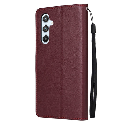 For Samsung Galaxy A54 3 Card Slots Multifunctional Leather Phone Case