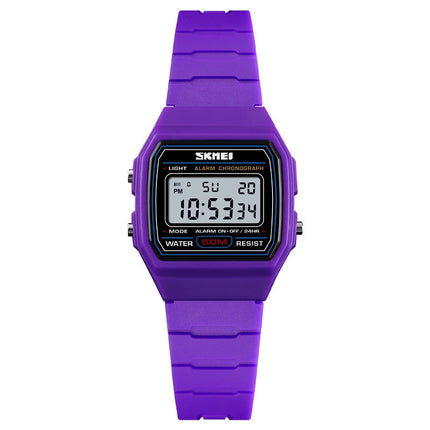 SKMEI 1460 Children Luminous Multifunctional Waterproof Thin Sports Watch
