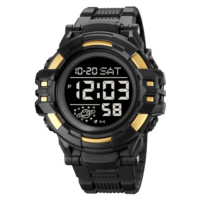 SKMEI 2003 Multifunctional Back Light Sports Watch Mens Countdown Date Alarm Clock Watch