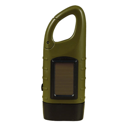 AOTU AT5503 Outdoor Solar Hand-Crank Power Emergency LED Flashlight(Army Green)
