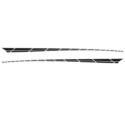 2 PCS/Set D-961 Checkered Flag Pattern Car Modified Decorative Sticker(Black)