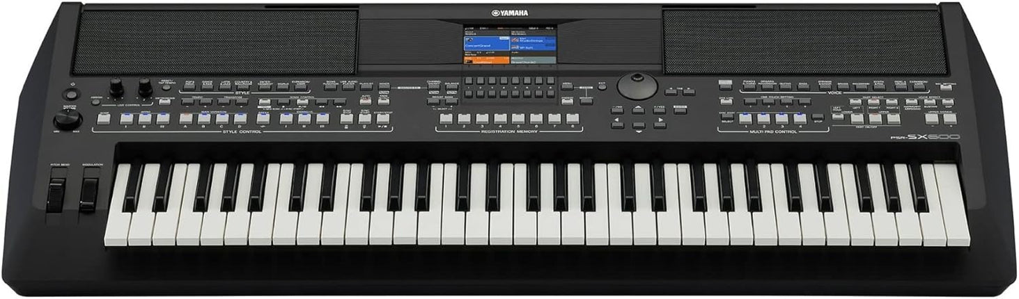 Yamaha PSRSX600 Arranger Workstation keyboard,Black