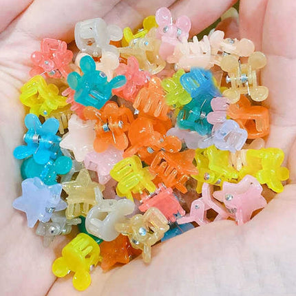 50pcs /Can Children Lovely Cute Small Griping Clip Disheveled Hair Clip Headdress