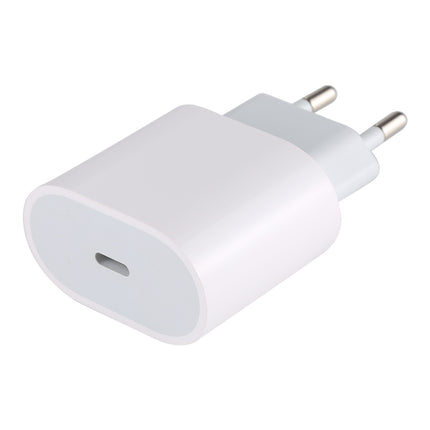 20W Type-C / USB-C PD Fast Charging Power Adapter, EU Plug(White)
