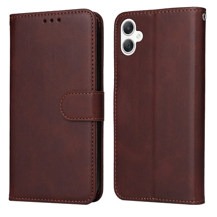 For Samsung Galaxy A06 4G / 5G Classic Calf Texture Flip Leather Phone Case
