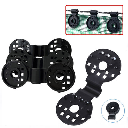50pcs /Pack Sunshade Net Clip Garden Greenhouse Netting Shade Cloth Fastener(Black)