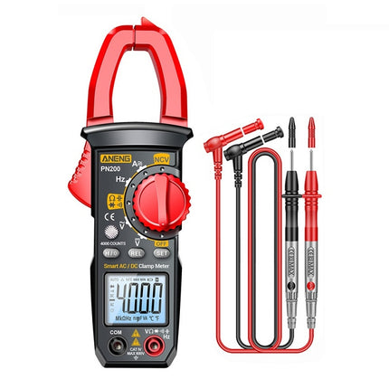 ANENG PN200 AC/DC Measurement High Precision Multifunctional Clamp Meter(Red)