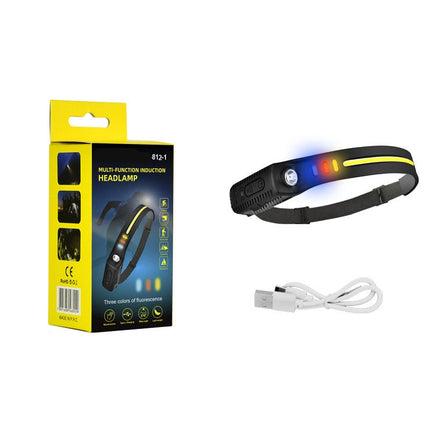 Sensor Headlight Rechargeable Outdoor Camping Fishing Lantern, Spec: 812-1