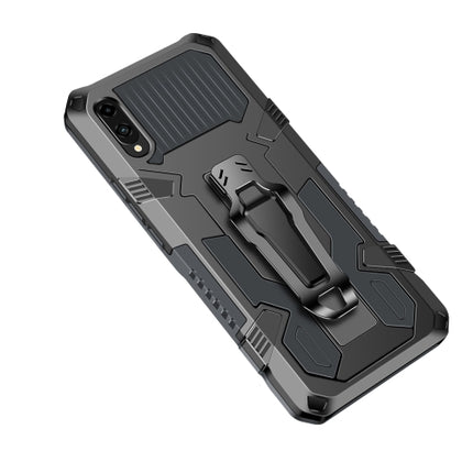 For Samsung Galaxy A02 / M02 Armor Warrior Shockproof PC + TPU Protective Case(Gray)