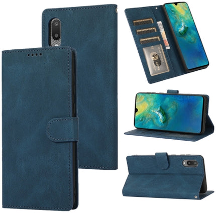 For Samsung Galaxy A02 (EU Version) Fantasy Classic with Holder & Card Slot & Wallet(Blue)