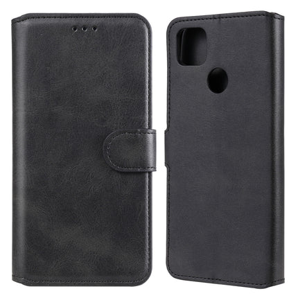 For Xiaomi Redmi 9C Classic Calf Texture PU+ TPU with Holder & Card Slots & Wallet