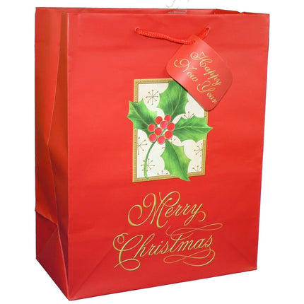 "Merry Christmas" Cub Bag, Paper, Red, 2 Count, by Holiday Time