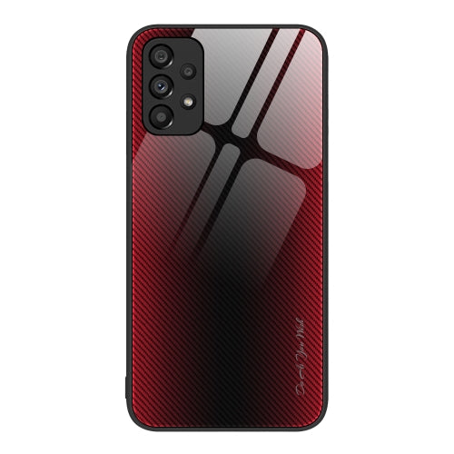 For Samsung Galaxy A53 5G Texture Gradient Glass TPU Phone Case