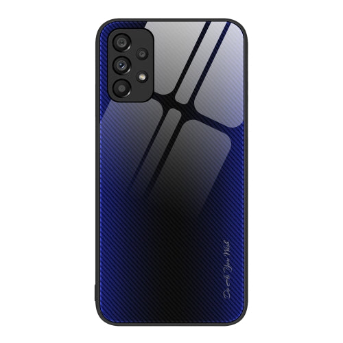 For Samsung Galaxy A53 5G Texture Gradient Glass TPU Phone Case