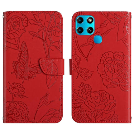 For Infinix Smart 6 Skin-feel Embossed Leather Phone Case