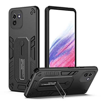 For Samsung Galaxy A03 164mm Variety Brave Armor Finger Loop Holder Phone Case