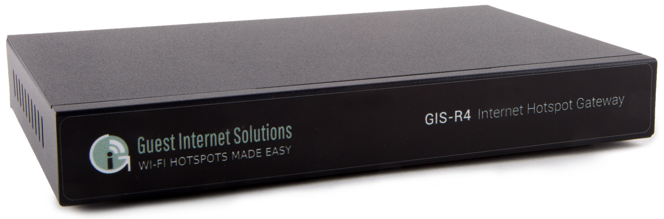 Guest Internet GIS-R4 Managed WiFi Secure Internet Hotspot Gateway - Speed 150Mb/s