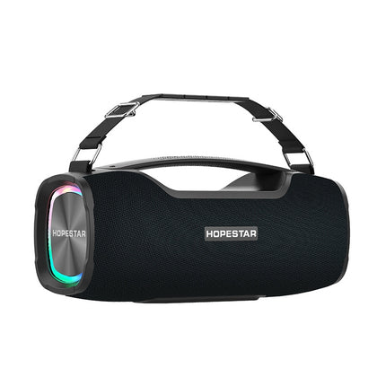 HOPESTAR A6X TWS Portable Outdoor Bluetooth Speaker with Colorful Music Lights, Support Power Bank & Hands-free Call & U
Disk & TF Card & 3.5mm AUX(Black)